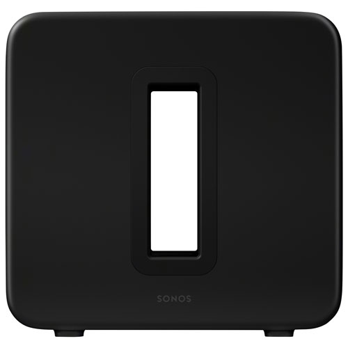 Remis à neuf - Haut-parleur d'extrêmes graves sans fil Sub 4 de Sonos - Noir