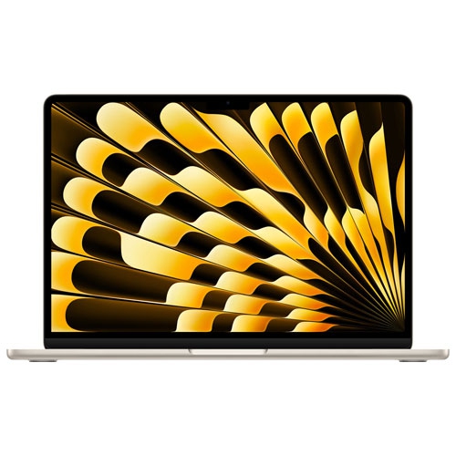 Refurbished - Apple MacBook Air 15.3" w/ Touch ID (Fall 2024) - Starlight (Apple M3 / 16GB RAM / 256GB SSD) - English