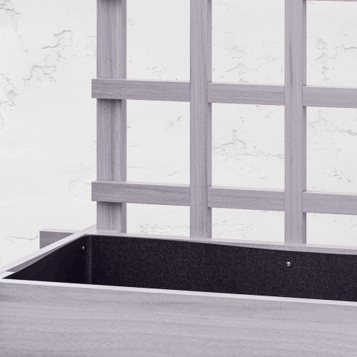 Outsunny 3 Tier Raised Garden Bed with Trellis for Climbing Plants, 43.3" Wooden Elevated Planter Box for Garden, Outdoor to Grow Vegetables,