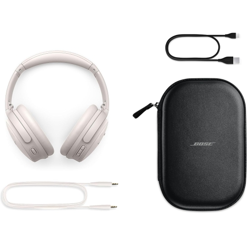 Casque d'écoute Bluetooth QuietComfort de Bose, casque d'écoute sans fil à suppression active du bruit et micro, basses profondes, jusqu'à 24 heures