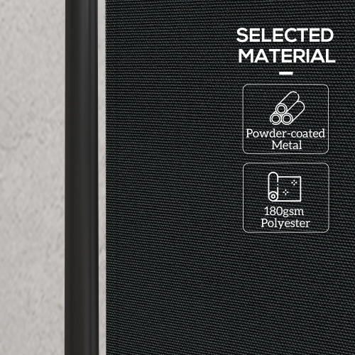 Outsunny Single Panel Room Divider with Lockable Wheels, 6ft Rolling Privacy Screen, Portable Freestanding Room Partition Separator for Home Office