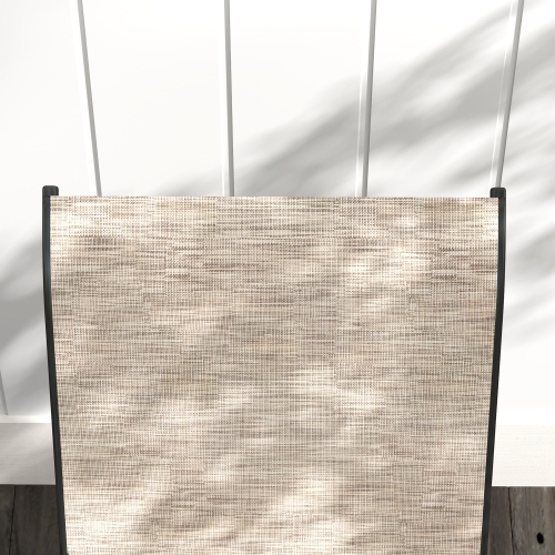 Outsunny Outdoor Patio Loveseat, Outdoor Bench with Glass Table, Garden Bench with Breathable Mesh Seat, High Back, Armrests, 2-Seater Patio