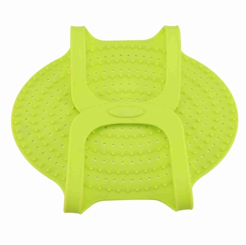 Food Grade Silicone Heat Resistant Turkey Lifter Non Stick Poultry Cooking Mat(Green)