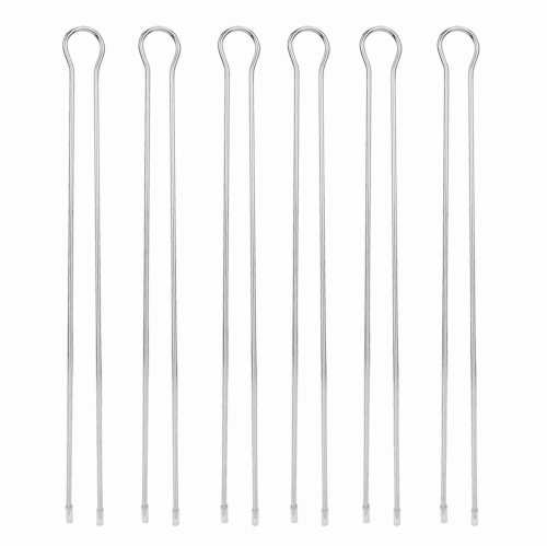 6Pcs Metal BBQ Grilling Fork Sticks Skewer BBQ Grill Set Outdoor Picnic Camping Barbecue