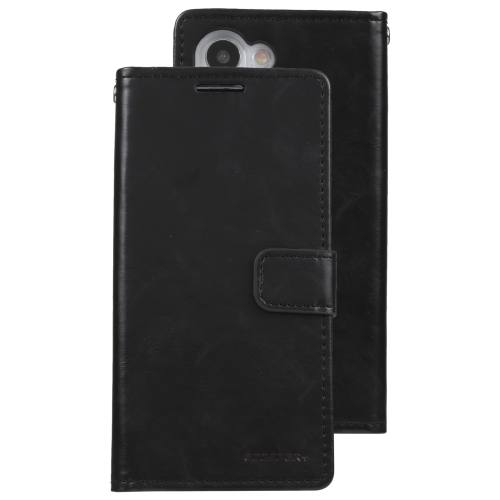 TopSave Goospery – Fente pour carte BLUEMOON avec pince magnétique, portefeuille folio en cuir, rabat pour Samsung Galaxy S25 Plus 6,7&nbsp;po, noir