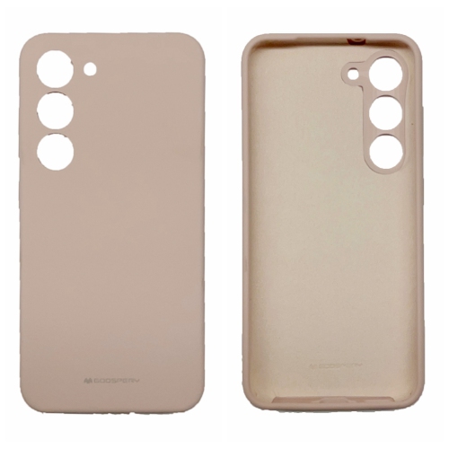 TopSave Goospery Liquid Silicone Gel Rubber Full Body Protection Cover Case For Samsung Galaxy S25 6.2-inch, Pink Sand