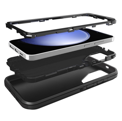 TopSave Shockproof Heavy Duty High Impact Resistant Rugged Hybrid Three Layer Armor Full Body Protection Case for Samsung Galaxy S25 6.2-inch