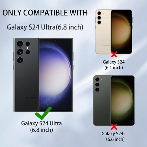 XCRS Defender Case Magsafe Cover, Magnetic Metal Kickstand Ring Holder Shockproof Case for Samsung Galaxy S24 Ultra