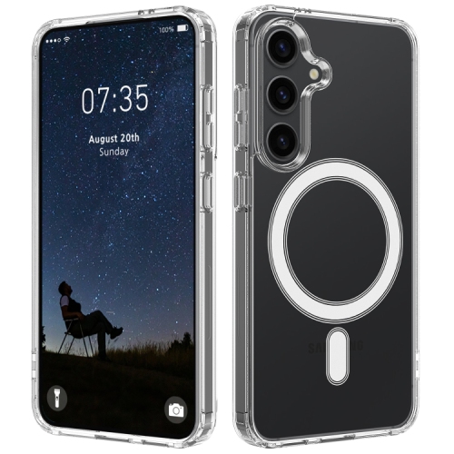 TopSave Hybrid Magnetic Case Compatible with MagSafe, Protective, Scratch-Resistant Back, Classic Series, Clear For Samsung Galaxy S25 Plus 6.7-inch