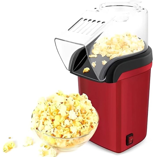 1200W Hot Air Popcorn Maker – Oil-Free, High Efficiency, Home & Party Use