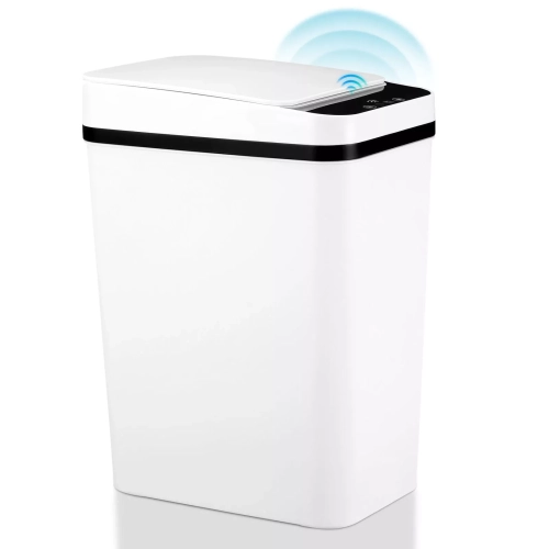Poubelle à capteur automatique – Couvercle sans contact, grande capacité