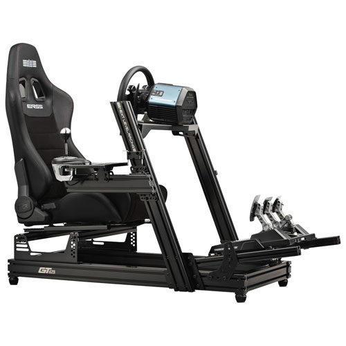 Next Level Racing ERS5 Elite PU Leather/Suede Reclining Racing Seat - Black