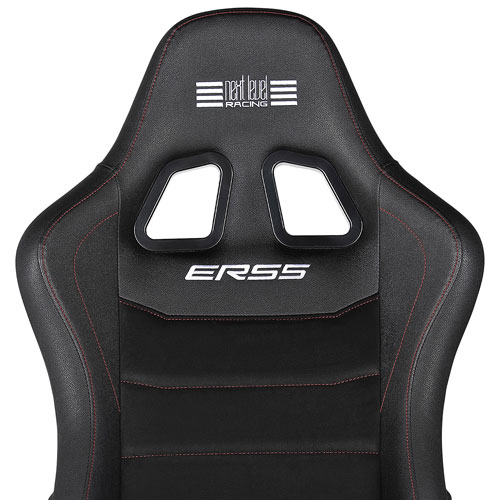 Next Level Racing ERS5 Elite PU Leather/Suede Reclining Racing Seat - Black