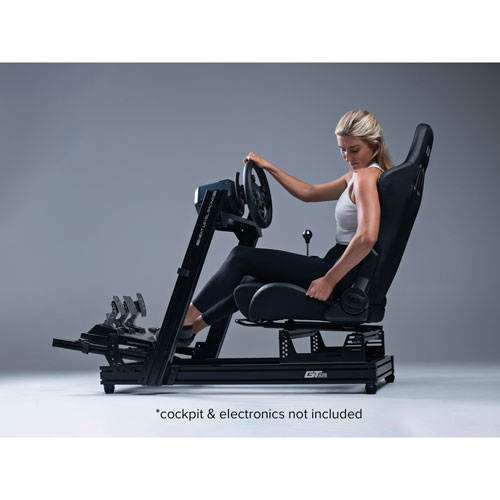 Next Level Racing ERS5 Elite PU Leather/Suede Reclining Racing Seat - Black