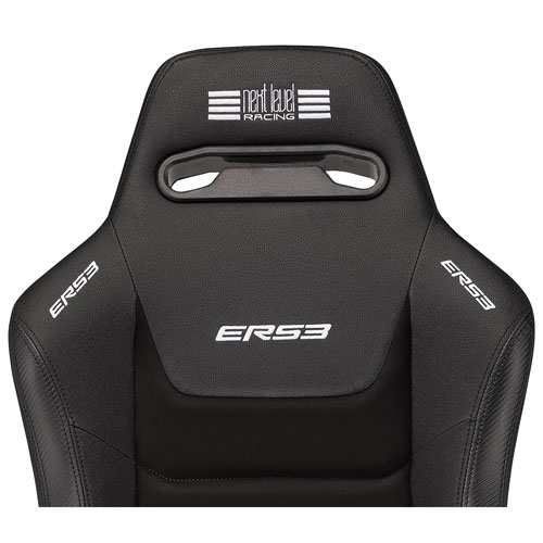 Next Level Racing ERS3 Elite PU Leather/Suede Reclining Racing Seat - Black