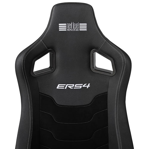 Next Level Racing ERS4 Elite PU Leather/Suede Reclining Racing Seat - Black