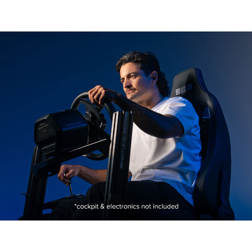 Next Level Racing ERS4 Elite PU Leather/Suede Reclining Racing Seat - Black
