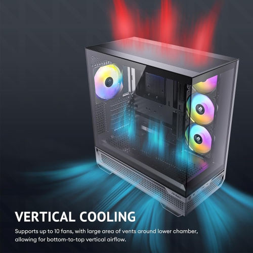 Antec C7 ARGB, RTX 40 GPU Support, 4 x 120mm ARGB PWM Fans Included