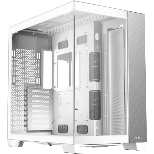 Antec C8 Aluminum White, Fans not Included, Aluminum Front Panel, Dual-Chamber Layout