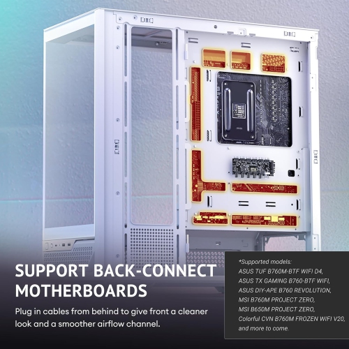 Antec C7 ARGB White, RTX 40 GPU Support, 4 x 120mm ARGB PWM Fans Included