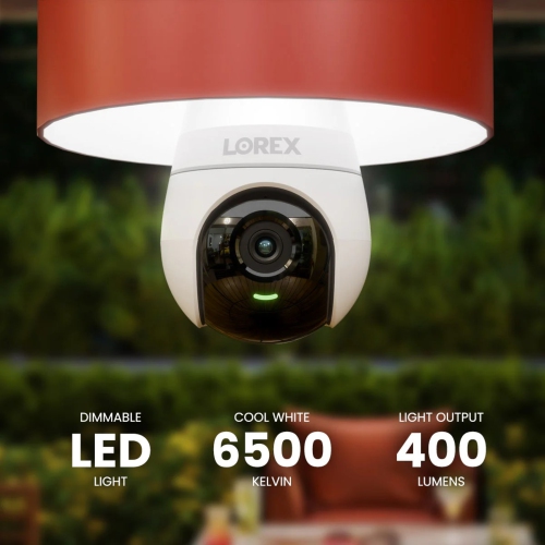 Caméra de surveillance intelligente avec ampoule Wi-Fi 2K de Lorex