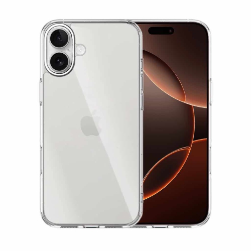 Étui antichoc transparent d'Adreama pour iPhone 16 Plus