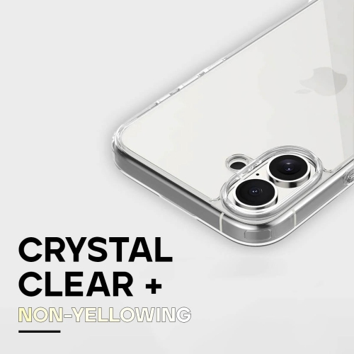 Étui antichoc transparent d'Adreama pour iPhone 16 Plus