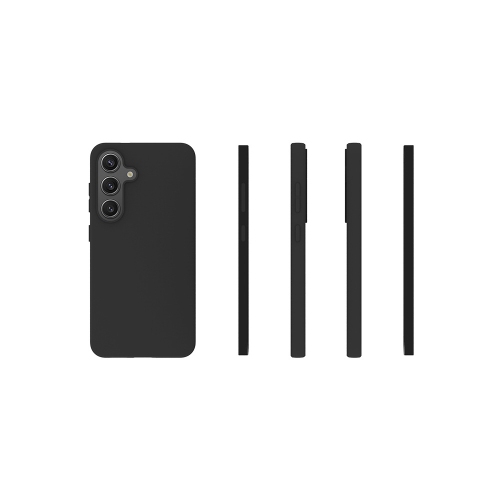 TopSave Slim, Matte Black Thin Soft Jelly Gel TPU Cases For Samsung Galaxy S25 6.2-inch