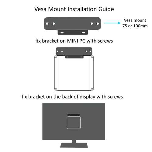 Samco GA01-550 Mini Desktop PC AMD Ryzen 7 5825U 16GB RAM 512GB SSD Wi-Fi 6E BT 5.2 Windows 11 Pro