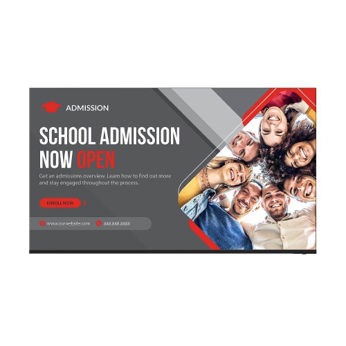 Sharp 75" 4K UHD Class Commercial TV Display - Black