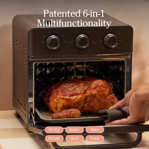 Our Place Wonder Oven | 6-in-1 Air Fryer & Toaster Oven with Steam Infusion | Compact, Countertop Friendly, Fast Preheat, | Air Fry, Toast, Roast,