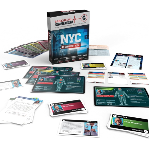 Buffalo Games Medical Mysteries: NYC Emergency Room | Cooperative Mystery Board Game | Ages 14+ | 1-4 Players