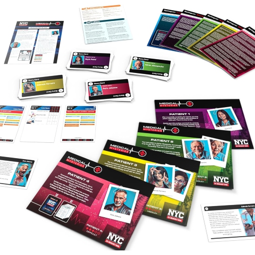 Buffalo Games Medical Mysteries: NYC Emergency Room | Cooperative Mystery Board Game | Ages 14+ | 1-4 Players