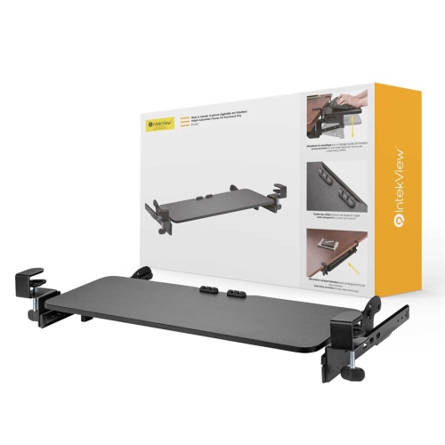 Nu-Tone IntekView Height Adjustable Clamp-On Keyboard Tray-(KT1040 )