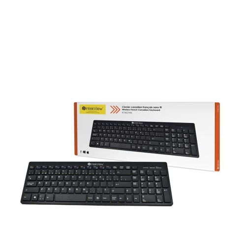 Image 1 de 3.. Clavier sans fil mince IntekView V.2 NU-Tone français canadien-(K730CFWL）