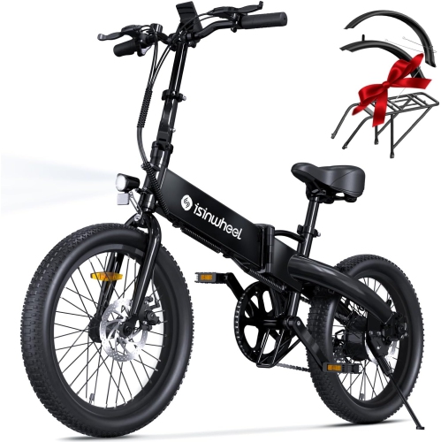 isinwheel U5 Folding Adults Electric Bike - Black