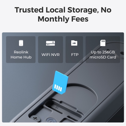 Reolink Wireless 2K Battery Video Doorbell Camera, 2.4/5 GHz WiFi, Person/Vehicle/Package Detection