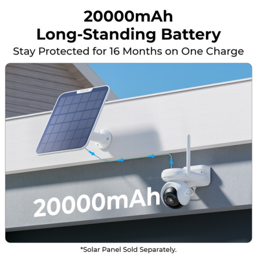 Reolink Altas PT Ultra - 4K Security Camera Wireless Outdoor, Pan Tilt Audo Tracking, Rehargeable Battery