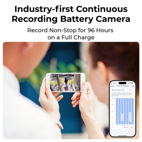 Reolink Altas PT Ultra - 4K Security Camera Wireless Outdoor, Pan Tilt Audo Tracking, Rehargeable Battery