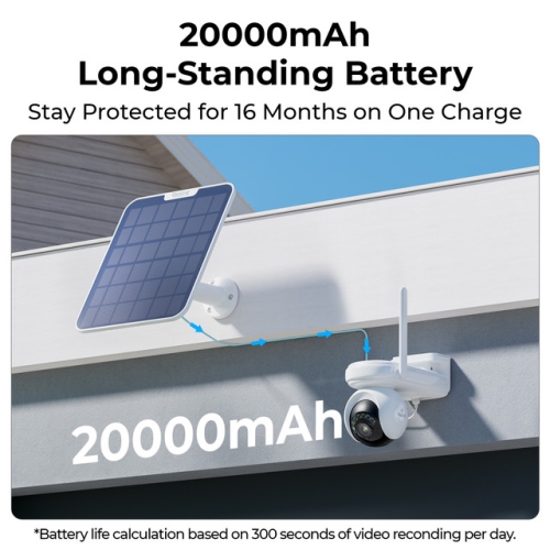 Altas PT Ultra de Reolink - Caméra de surveillance solaire sans fil extérieure 4K, suivi automatique panoramique/inclinable, vision nocturne ColorX,