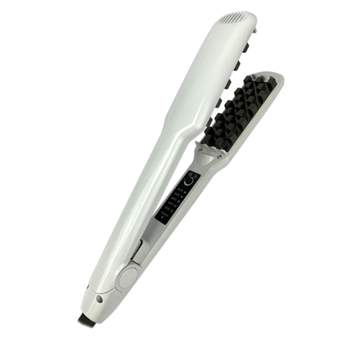 Volumizing Hair Iron Straightener Grid Hair Crimper Curling Dual Use Hairstyling Tools