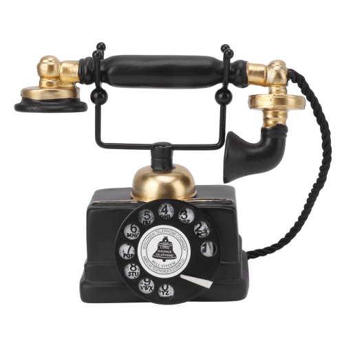 Large Retro Decorative Phone Model Resin Vintage Rotary Telephone Decor Statue Decoration for Cafe Bar Window Decor Type 14
