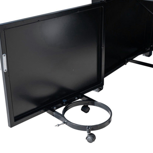 Krikacy Black Alumium 48in Retangle Firepit Table with Glass Beads, Windguard and Cover-Propan/Natural Gas