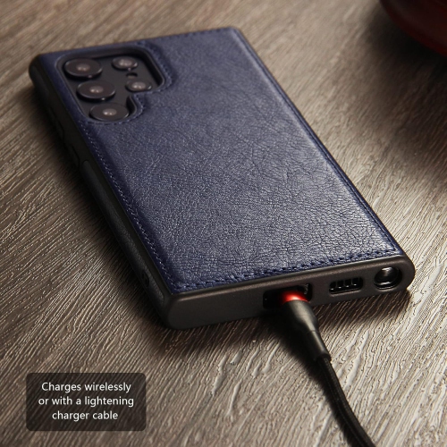 « GROS SOLDE » Étui en cuir pour S24 ULTRA de Samsung, étui souple et mince en cuir PU de luxe durable et antirayure