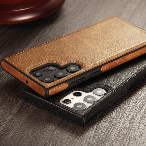 « GROS SOLDE » Étui en cuir pour S24 ULTRA de Samsung, étui souple et mince en cuir PU de luxe durable et antirayure