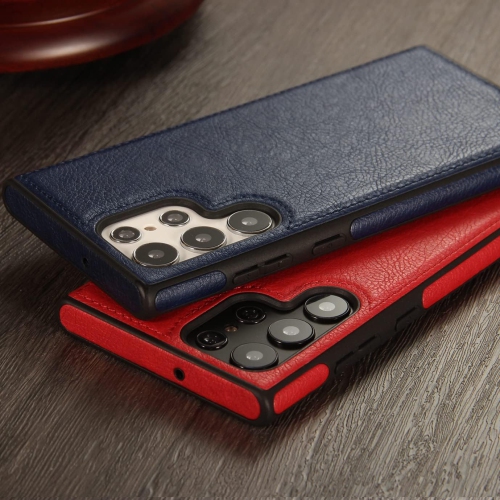 « GROS SOLDE » Étui en cuir pour S24 ULTRA de Samsung, étui souple et mince en cuir PU de luxe durable et antirayure