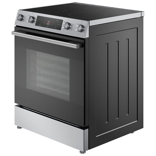 Bosch 100 Series 30" 5.8 Cu. Ft. True Convection Slide-In Electric Air Fry Range (HEF1050MC) - Stainless