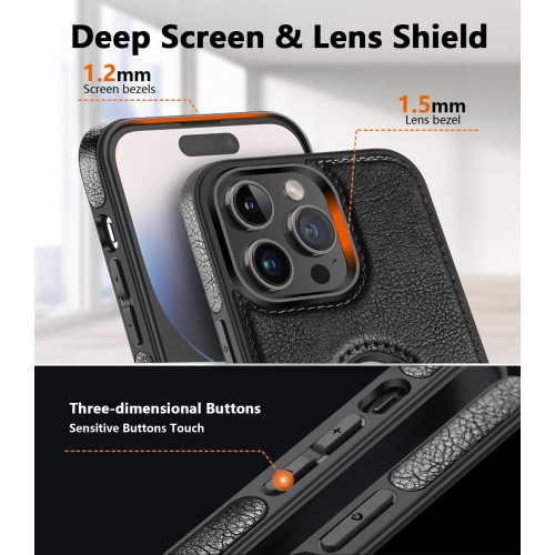 "BIG SALE" For iPhone 13 Pro Max, Leather Case, Thin Flexible Soft Grip Luxury PU Leather Cover Durable Anti-Scratch Full Phone Case