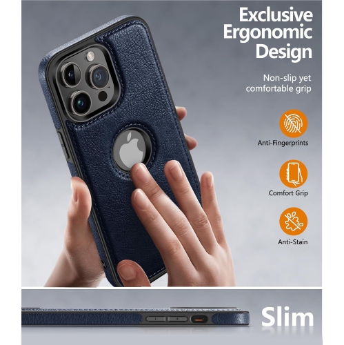 "BIG SALE" For iPhone 13 Pro Max, Leather Case, Thin Flexible Soft Grip Luxury PU Leather Cover Durable Anti-Scratch Full Phone Case