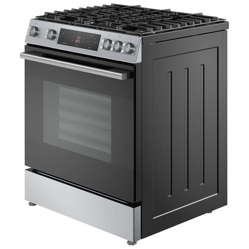 Bosch 100 Series 30" 5.8 Cu. Ft. True Convection Freestanding Gas Air Fry Range (HGF1050MUC) - Stainless